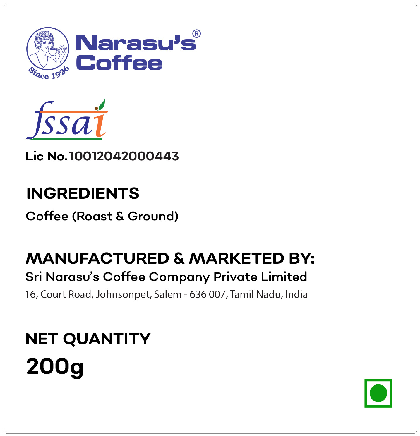 Revive 100% Pure Filter Coffee